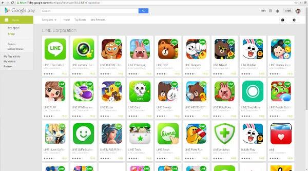 Line corporation apps