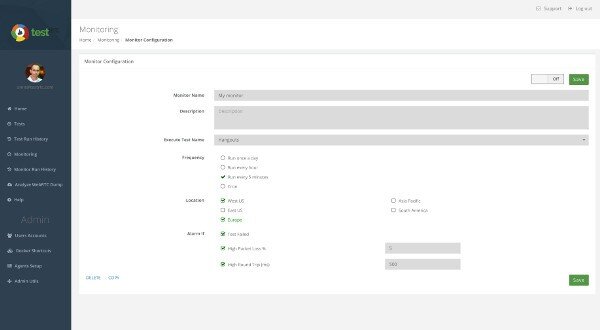 WebRTC monitoring